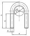 A 3570 A 25 (DN15) A4 "U" Csavar (anya és alátét nélkül) M 8 -a