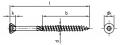 D 17510 d 4.5 x  40 /24 C1 teraszcsavar TX20 lf. 60° önmetsző fb. bord.-a