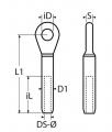 A   8469 A4 sodr.szerelv. (szemes) d   6 / 12,5 / L 75-a