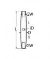 084570060-----A4 sodronyfesz.(zárt test, rövid) M   6 x 65-a