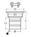 A 8314 1 1/2" A4 szennyvíz betöltő nyílás-a