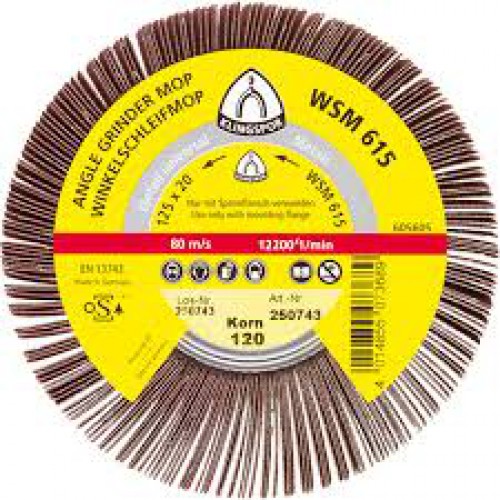 016829 (322776) Klingspor lamellás csiszolótányér nemesacélhoz SMT624 125 P120 S