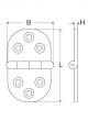 0Z-MV-18045-A A2 47 x 30 x  1,5mm ovális zsanér SYDNEY-a