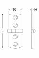0Z-MV-18046-B A2 85 x 30 x  1,5mm zsanér BOLOGNA-a
