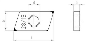 A 9297 M 8 8x27 A4 menetes lemez-a