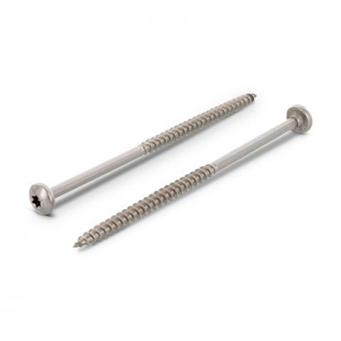 A 7506 TX25 d 5 x  100 /60 A2 forgácslapcsavar D fejű hegyes végű TX