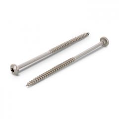 A 7506 TX25 d 5 x  100 /60 A2 forgácslapcsavar D fejű hegyes végű TX