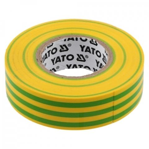 YATO Szigetelőszalag 19 x 0.13mm x 20m zöld-sárga
