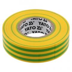 YATO Szigetelőszalag 19 x 0.13mm x 20m zöld-sárga