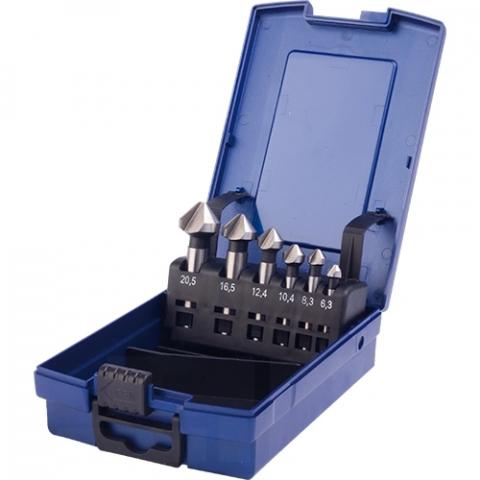 046759 PTG kúpsüllyesztő készlet HSSE Co5 90 fok 6.3-20.5mm 6 részes