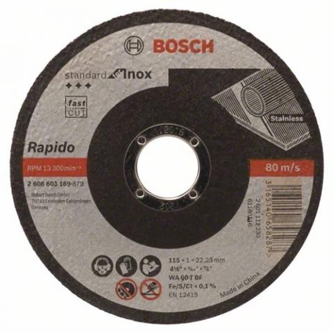 143006 Bosch vágókorong 115x1mm INOX egyenes A 24 P BF