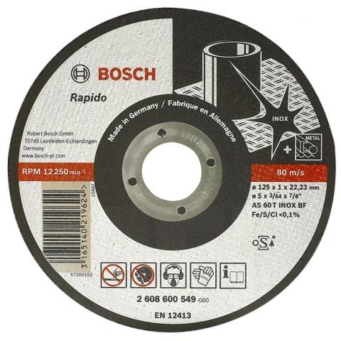 094339 Bosch vágókorong 125x1.0mm INOX